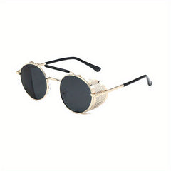 Steampunk Top Bar Sunglasses Retro UV400 Sun Shades Glasses