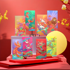 6pcs Thickened Pearlescent Red Envelopes For Year Supplies