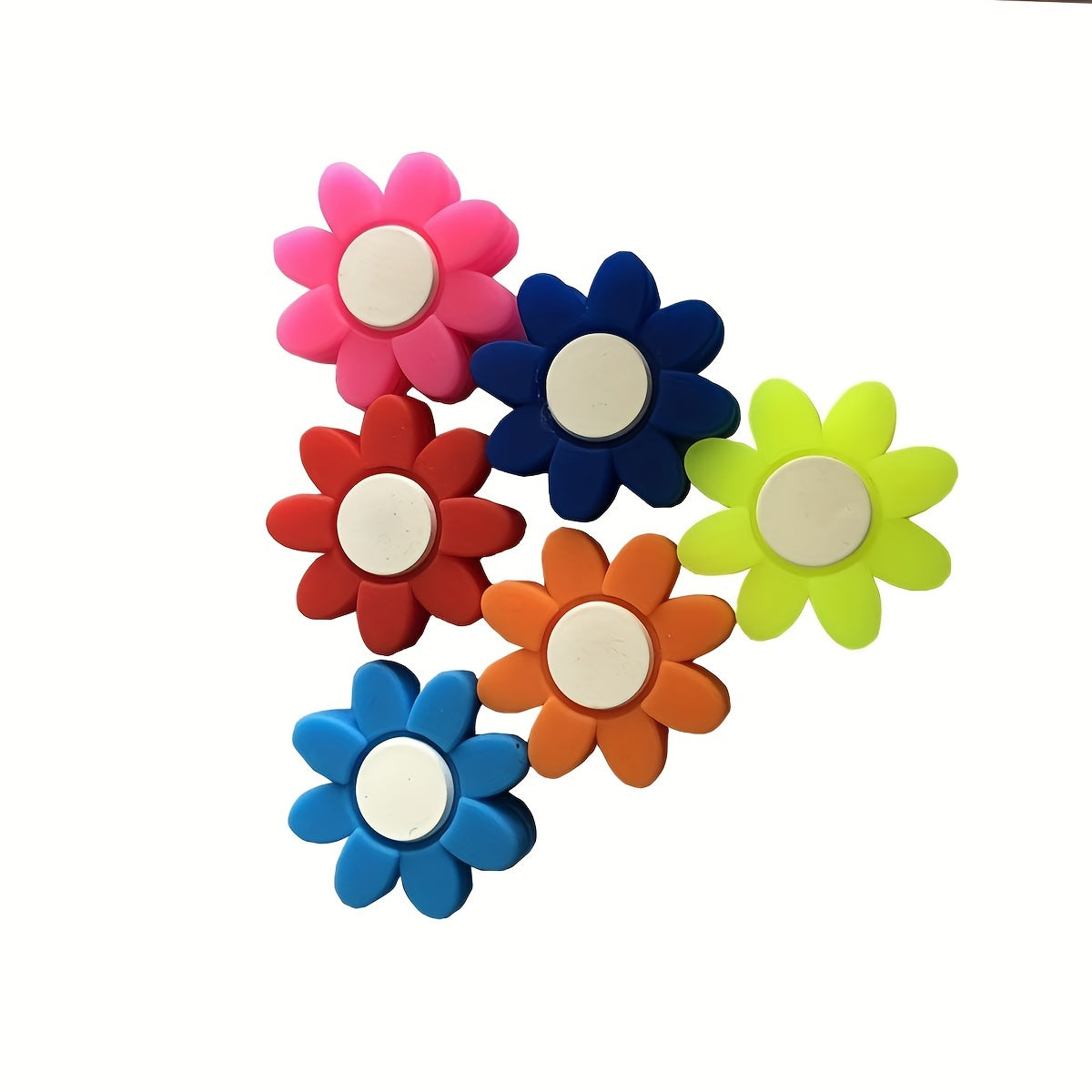 2pcs Flower Tennis Vibration Dampener Silicone Petal Racket Shock Absorbers