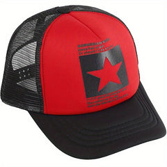 Mesh Five-pointed Star Hip Hop Baseball Cap Sun Visor