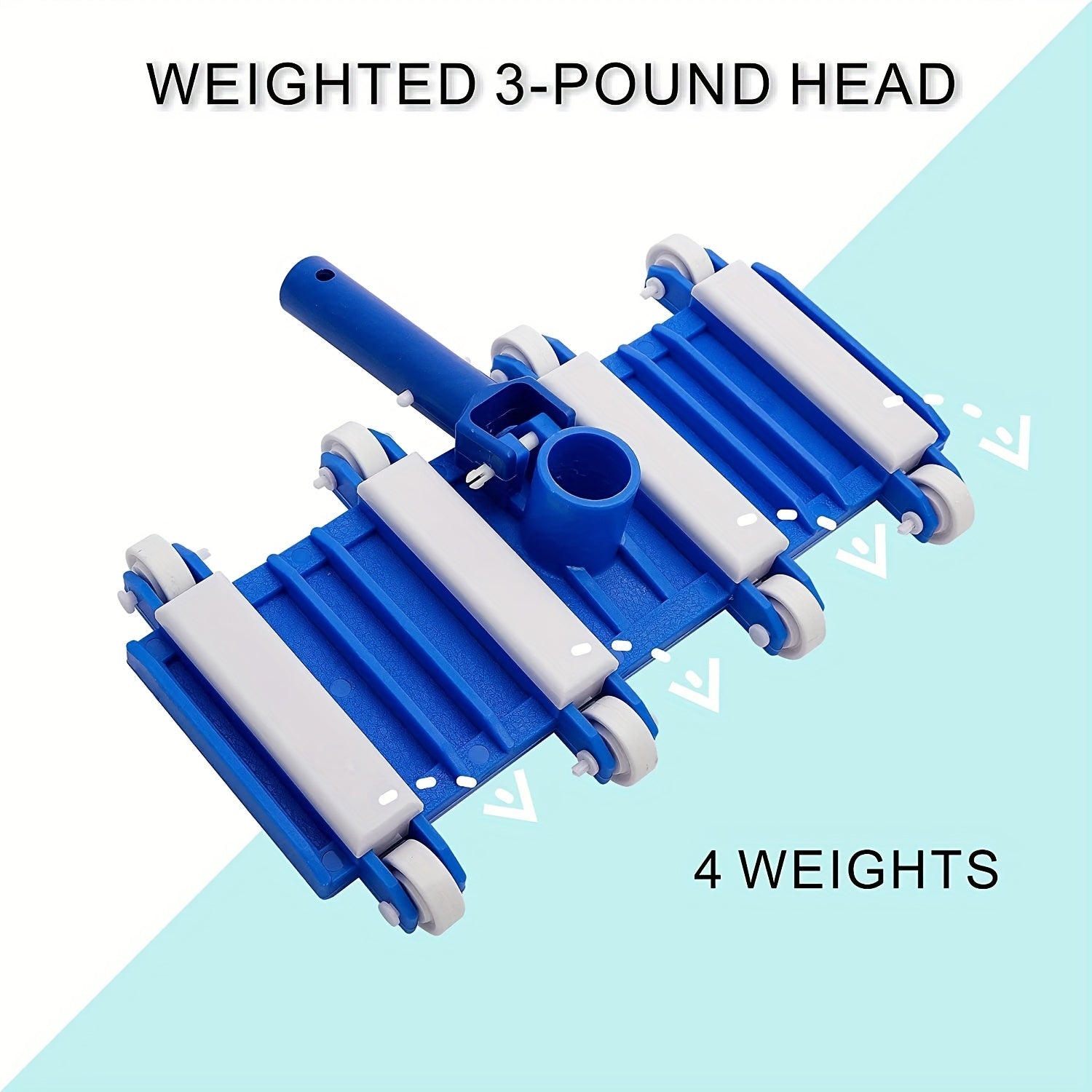 Durable Pool Vacuum Head with Wheels for Swimming Pool Cleaning