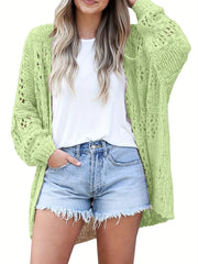 Boho Crochet Knit Cardigan Summer Sweater Beach Wear