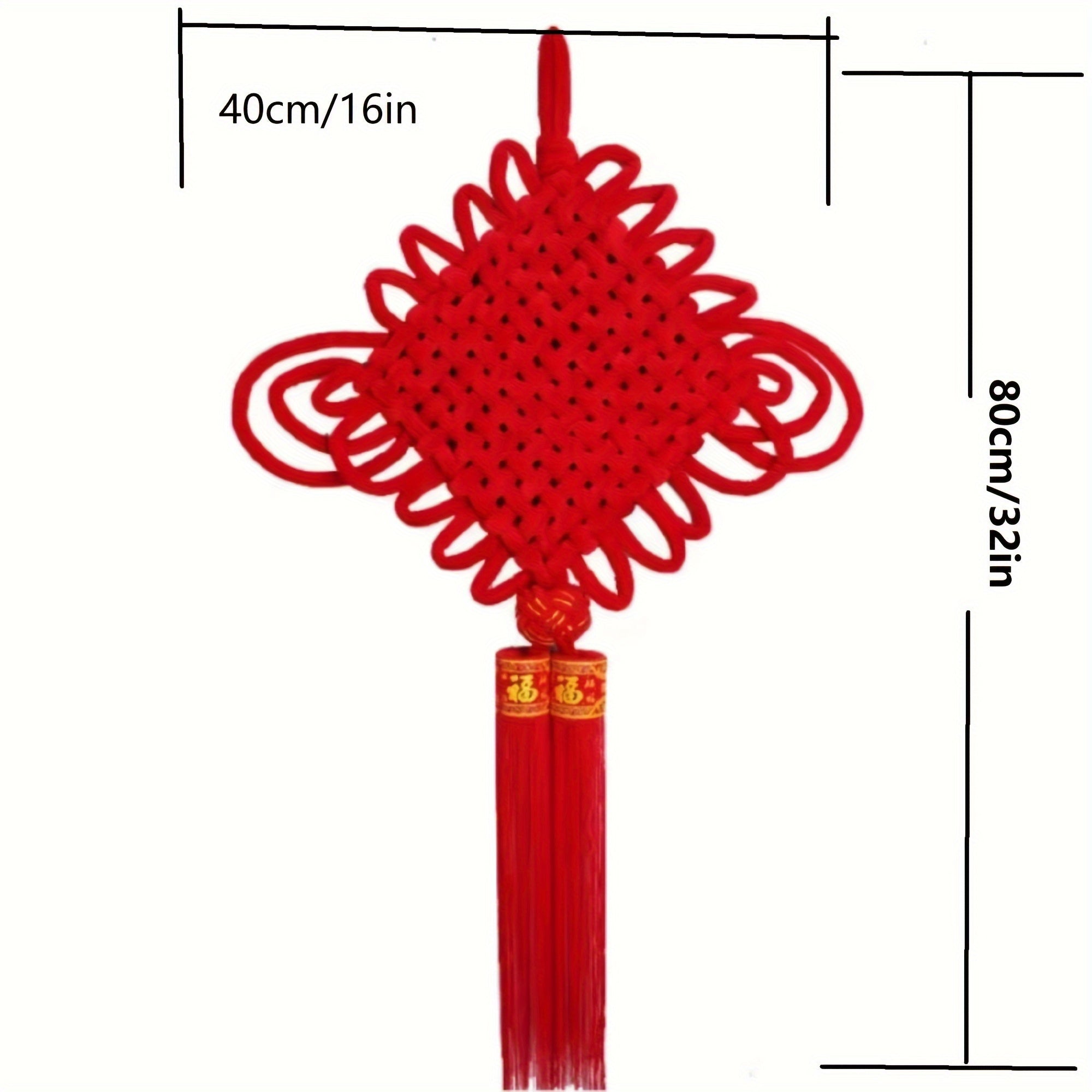 Hand Knitted Chinese Knot Pendant - High End Living Room Entryway Decoration