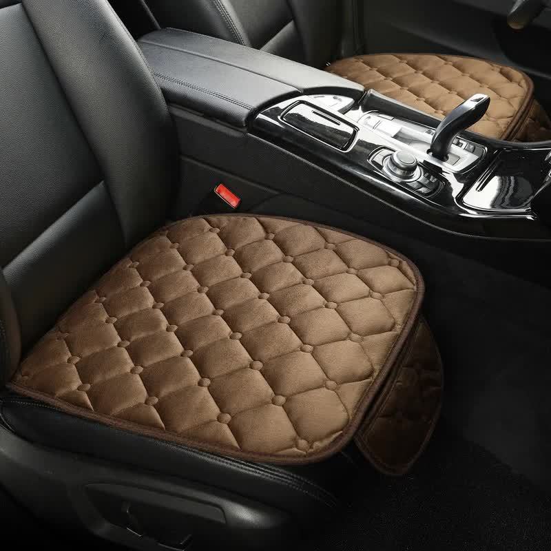 Plush Car Seat Cushion Set - Winter Warm Chair Cover