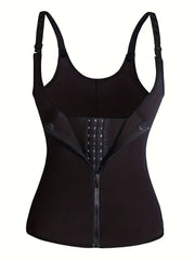 Tummy Control Shapewear Tank Top Zipper Open Bust Corset