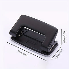 Small Metal Double Hole Punch for Office Loose leaf Binding
