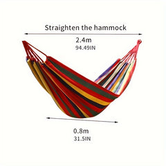 Portable Canvas Hammock Outdoor Swing Chair for Camping
