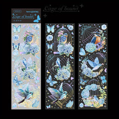 2pcs Butterfly Birdcage Stickers - Creative Wall Decor