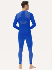Men's Fleece Thermal Tracksuit Long Sleeve Jersey