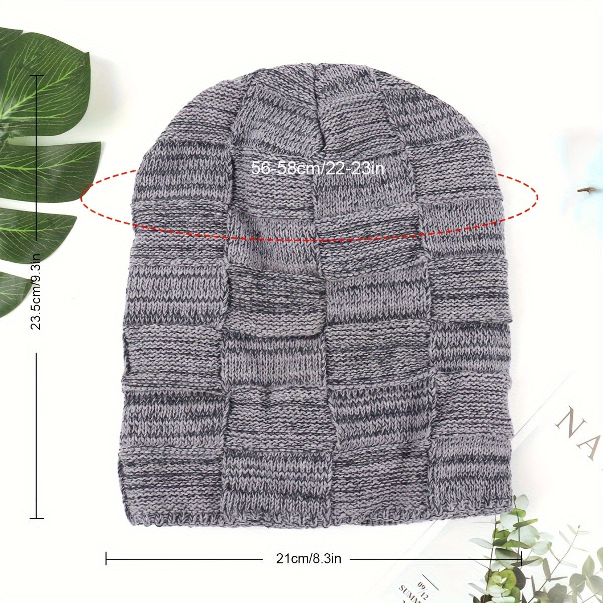 Winter Knitted Hat Beanies Slouchy Beanie Windproof Ear Protection Warm Hat