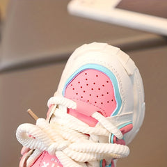 Girl's Chunky Shoes Soft Sole Non Slip Comfy Sneakers