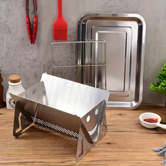 Removable Folding BBQ Grill - Outdoor Camping Stainless Steel Grill