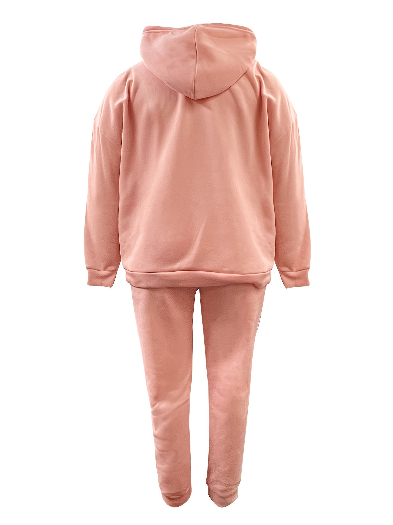 Plus Size Grim Reaper Print Hoodie & Joggers Set