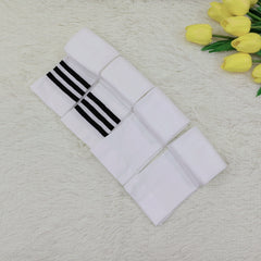 4 Pairs Striped Sports Socks Mid Tube Women's Stockings