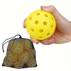 15pcs 40 Holes Pickleball With Tennis Bag for Training