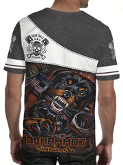 Men's Cartoon Dog Graphic T shirt Active 3D Digital Print Comfy