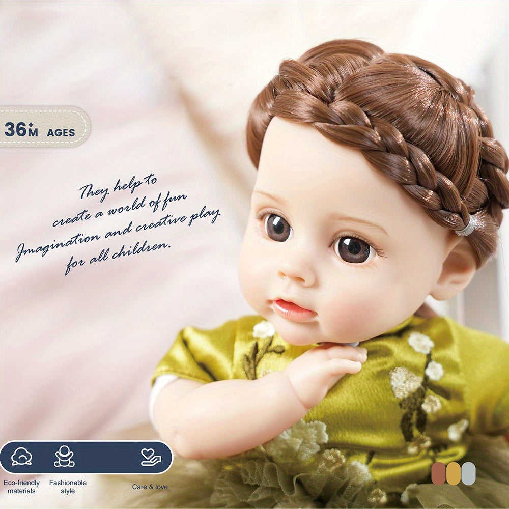 35cm Baby Doll Reborn Girl Doll With Clothes Soft Skin DIY Toys For Children