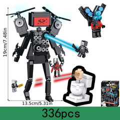TV Man Toilet Man Building Block Monster Toy For Kids And Boys