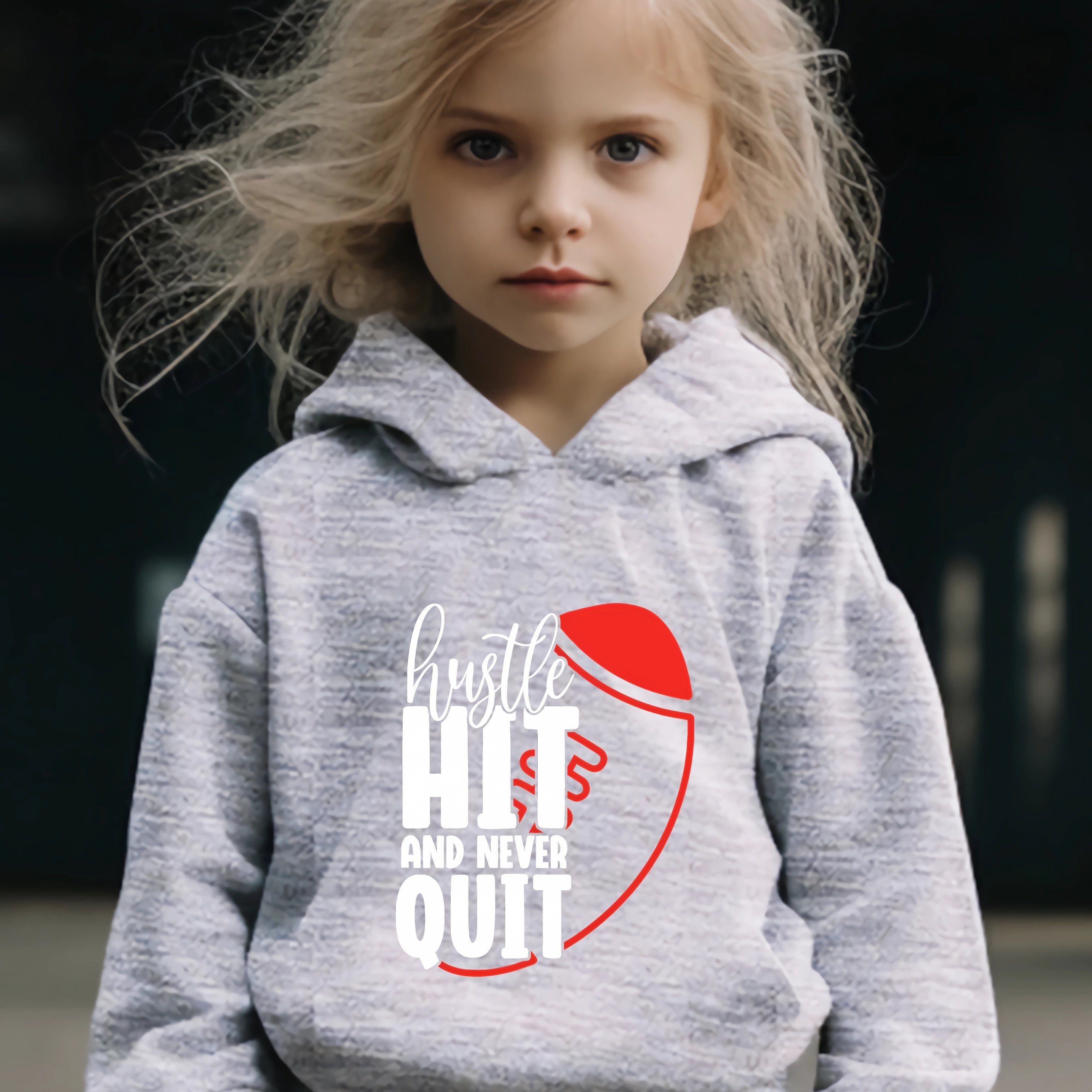 Kid's Hustle Hit Never Quit Outfit Hoodie & Pants Set