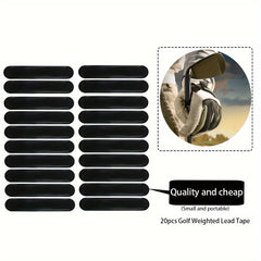 20pcs Pickleball Lead Tapes 3g Weight Increase Power Swing Speed
