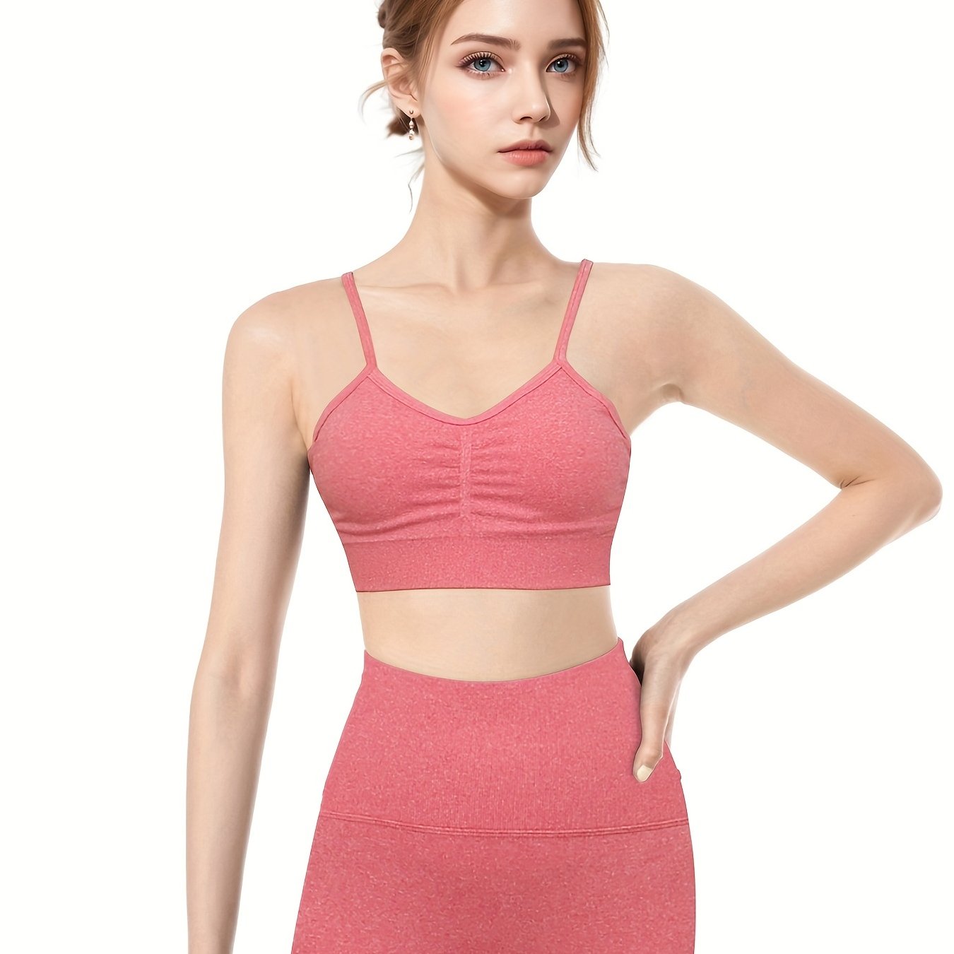 High Stretch Yoga Set Crop Top & Leggings Sporty Suit