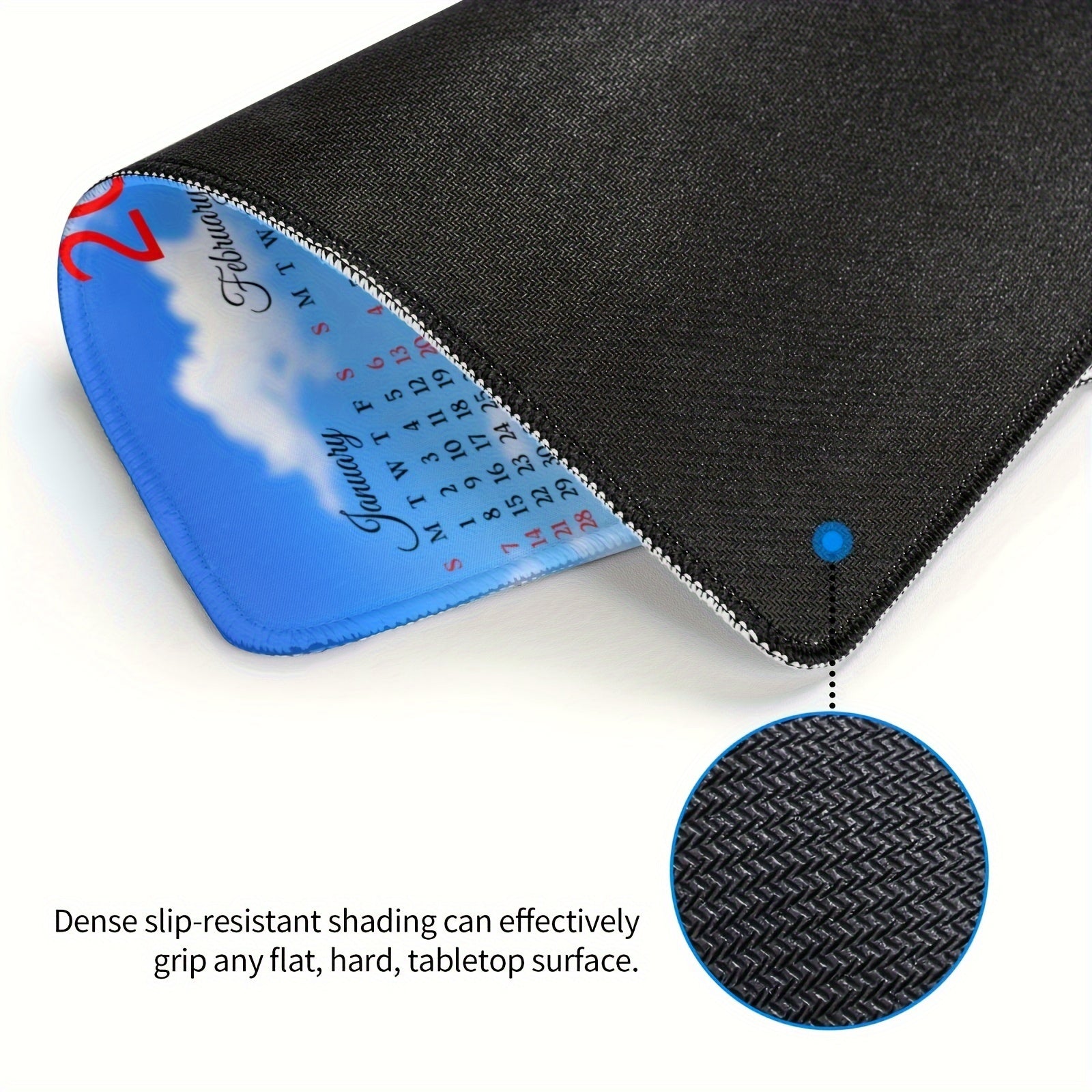 Waterproof Mouse Pad Non Slip Rubber Base Stitched Edges Computers
