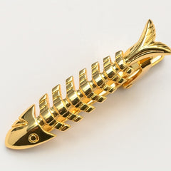 Fishbone Copper Men's Tie Clip