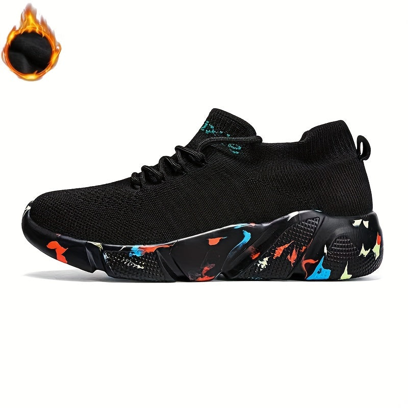 Men's Lace up Athletic Shoes Shock absorbing Breathable Running Basketball