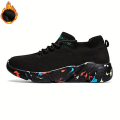 Men's Lace up Athletic Shoes Shock absorbing Breathable Running Basketball