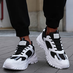 Men's Chunky Lace-up Dad Sneakers Athletic Shoes