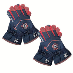 Full Finger Thermal Ski Gloves Touch Screen Anti Slip Soft Winter Gloves