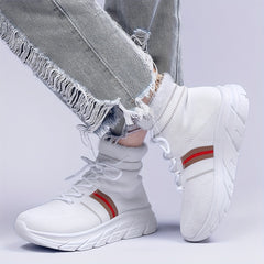 Women's High Winter Sports Sneakers Plush Inner Thermal Running Shoes