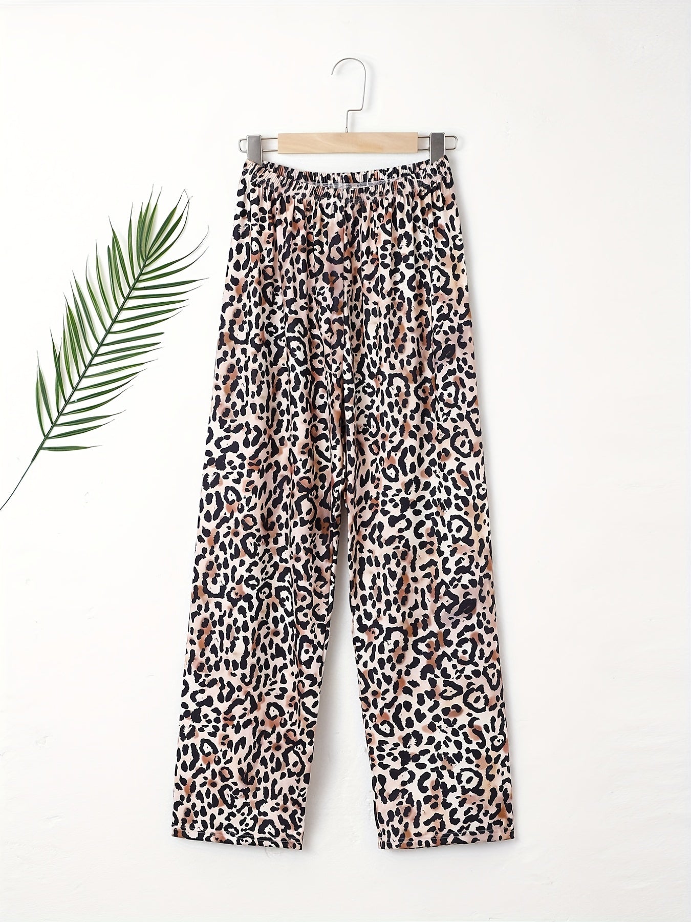 Leopard Print Loose Sleep Pants Women's Sleepwear