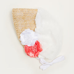 Cloth Flower Baby Court Hat 0-3 Years Old