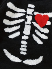 Baby Halloween Skull Graphic Onesie & Hat Set