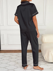 Satin Embroidered Pajamas Set for Women