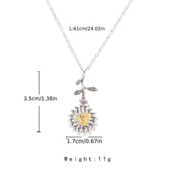 Sunflower Cremation Pet Ashes Urn Necklace & Ring Set