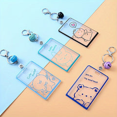 Transparent Acrylic Card Sleeve Push pull Card Protection Cover