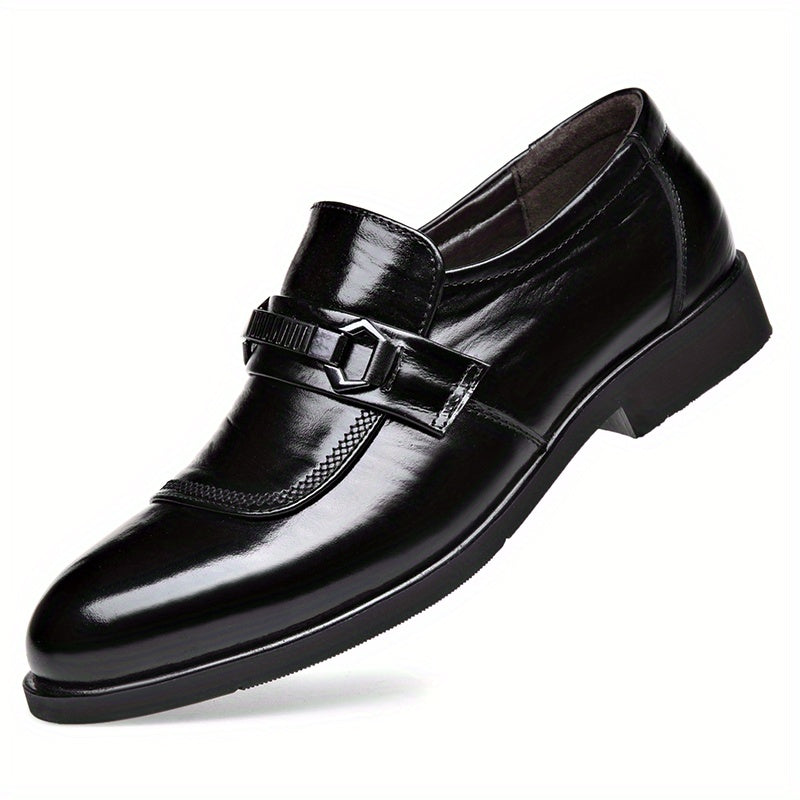 Formal Breathable Slip-On Derby Shoes for Wedding Business