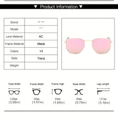Metal Frame Polygonal Sunglasses Oval Sunshade Eyewear Golf Sports