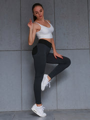 Honeycomb Fitness Butt Lifting Yoga Leggings High Stretch Sports Pants