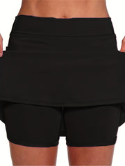 Sports Skirt Women's Plus A line Tennis Skirt With Pockets