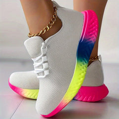 Women's Colorful Running Shoes Lightweight Breathable Outdoor Sneakers