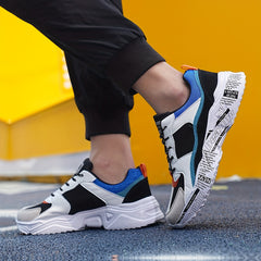 Men's Lace Up Sneakers Breathable Walking Shoes