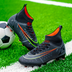 Youth Spiked Soccer Shoes Outdoor Anti Slip Lightweight Football Shoe
