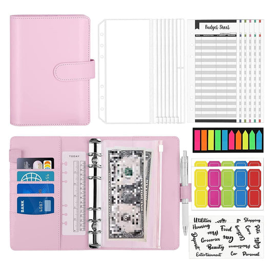 Budget Binder Set with Pockets, Bags, Cards & Stickers
