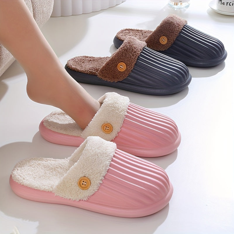 Men's Soft Plush Cozy Indoor Slippers