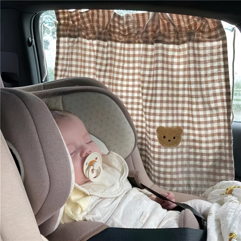 Car Curtain Bear Thermal Insulator Sunblock Curtain