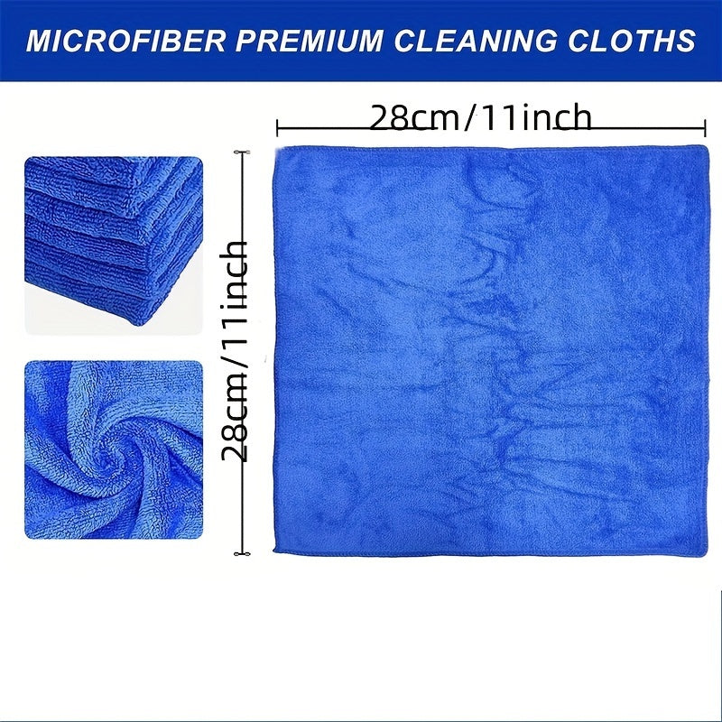 5pcs Microfiber Towels Soft Absorbent Household Car Boat Washing