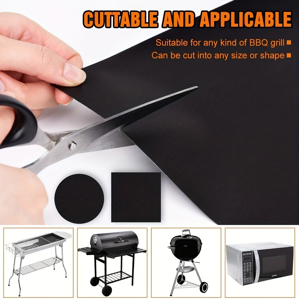 2pcs BBQ Barbecue Mat Set Non Stick High Temperature Resistant